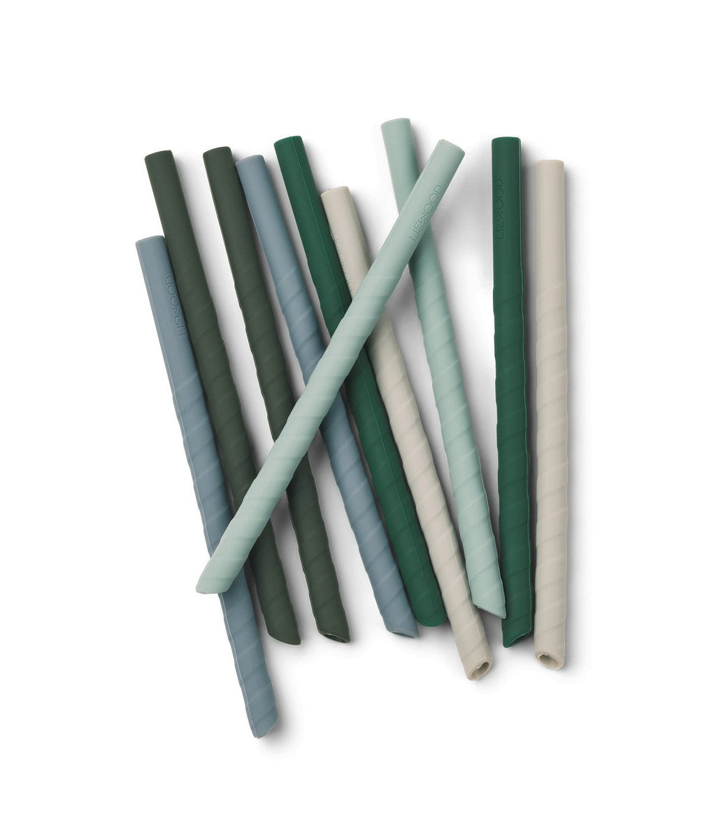 Pack of 10 Timoti Straws - Multi-Green Mix