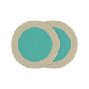 Set Of 2 Cotton Placemats - Menthe