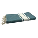 Fouta Tissage Plat Bleu Canard - 100 x 200 cm | Beach Towel