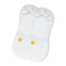 Lot De 6 Socquettes Invisibles Petit Coeur Doré