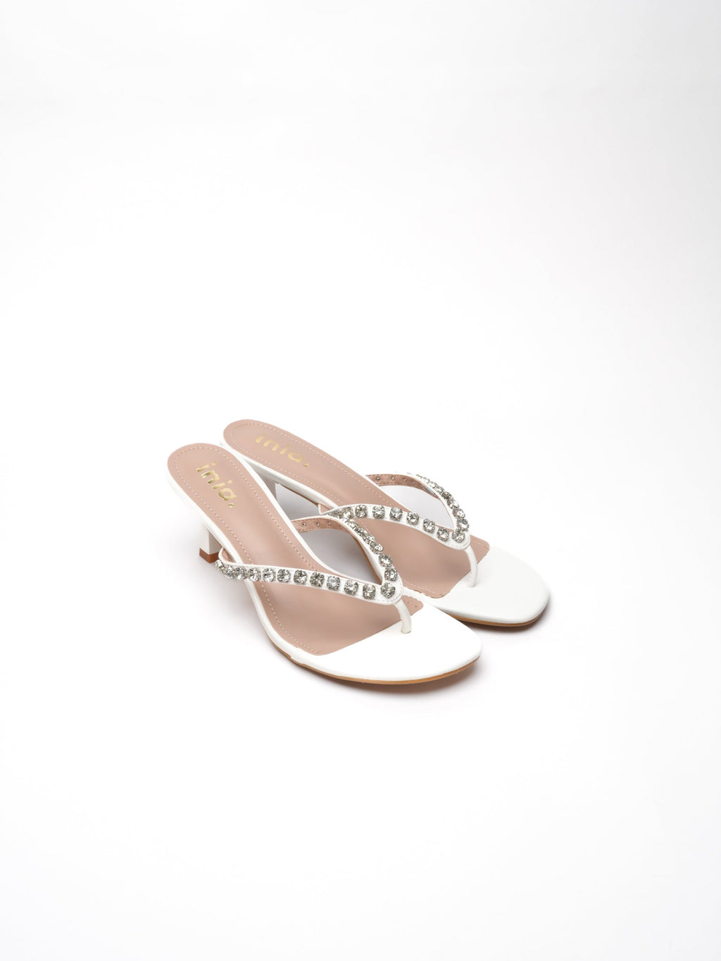 Tongs Strass Stella - Blanc