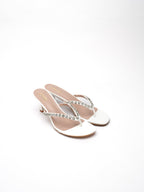 Tongs Strass Stella - Blanc