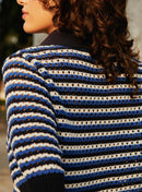 Top de punto Millie - Azul marino