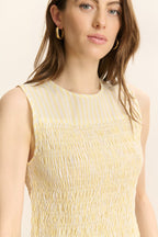 Top Cerise - Jaune