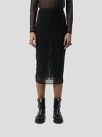 Falda Fox In Fragmented Black Soft Mesh