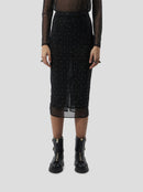 Jupe Fox In Fragmented Black Soft Mesh