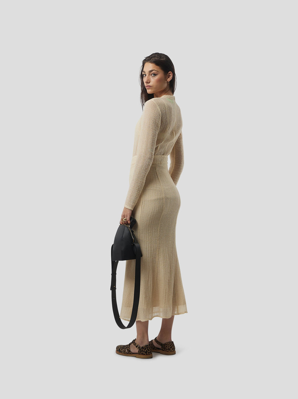 Nas Skirt in Sand Salted Voile