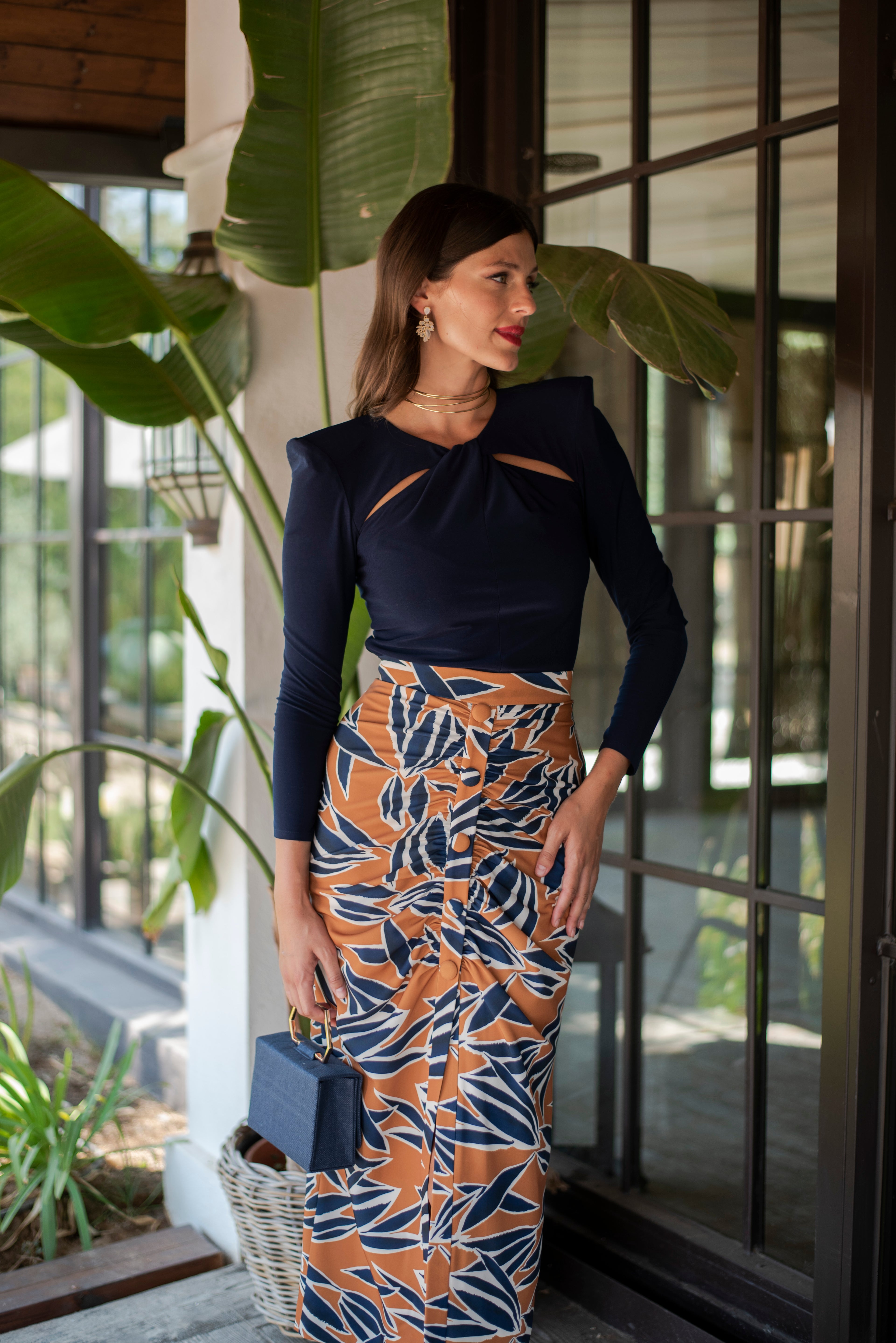 Top Oliviane - Bleu Marine