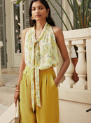 Top de seda Marie - Flor