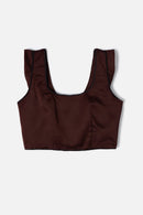 Top Triana Satin Marron