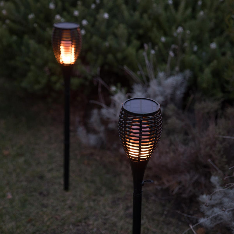 MAITY SUN warm white LED flame effect solar torch H80cm - REDDECO.com