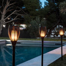 MAITY SUN warm white LED flame effect solar torch H80cm - REDDECO.com