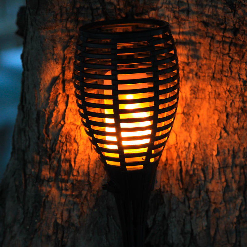 MAITY SUN warm white LED flame effect solar torch H80cm - REDDECO.com