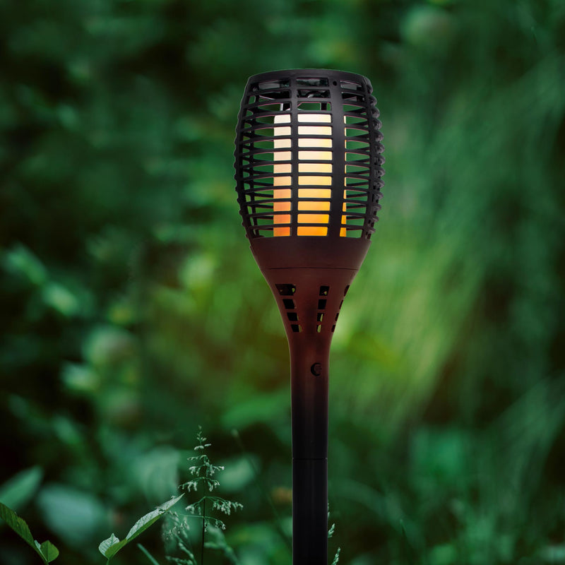 MAITY SUN warm white LED flame effect solar torch H80cm - REDDECO.com