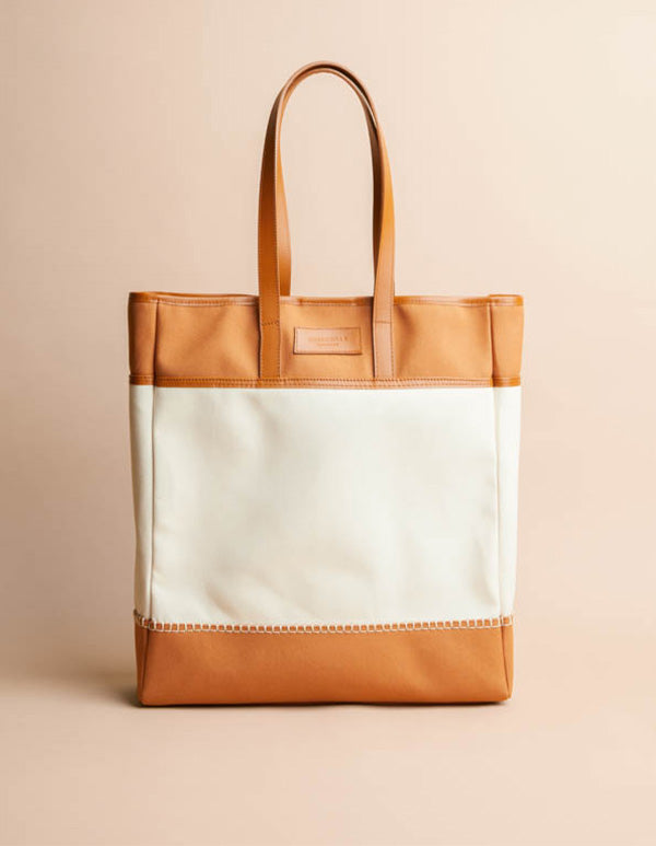 Sac A Main Le Tote Bag By Escadrille - Camel - Femme