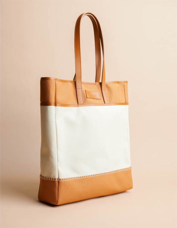 Sac A Main Le Tote Bag By Escadrille - Camel - Femme