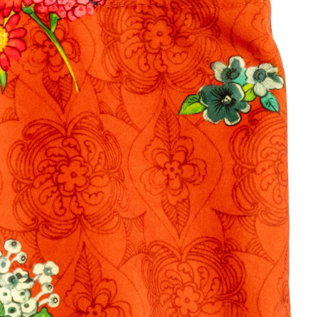 Tote Bag Velours Hanami Orange