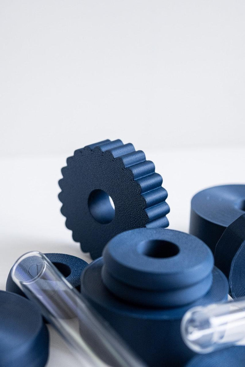 Totem Duo Vase Set - Dark Blue