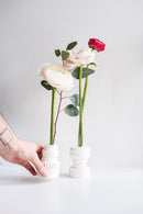 Totem Duo Vase - White