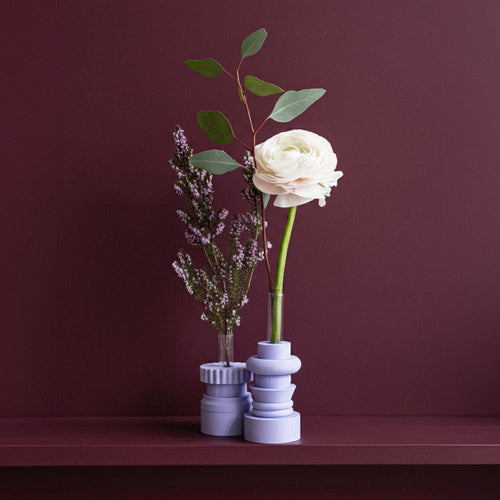 Totem Duo Vase - Lavender