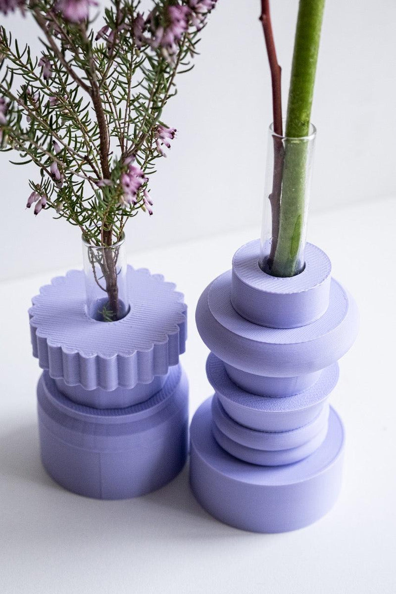 Totem Duo Vase - Lavender