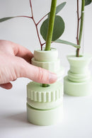 Totem Duo Vase Set - Mint