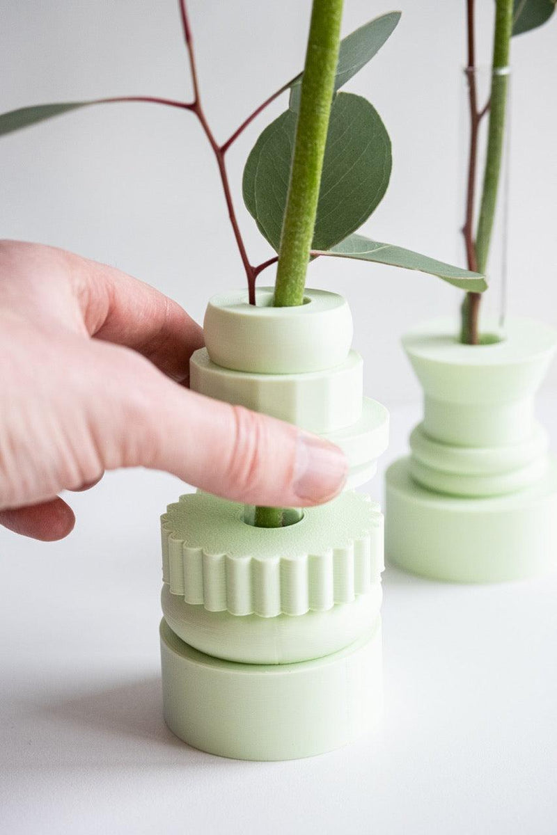 Totem Duo Vase Set - Mint