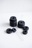 Totem Duo Vase Set - Black