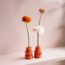Totem Duo Vase Set - Orange