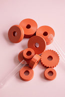 Totem Duo Vase Set - Orange