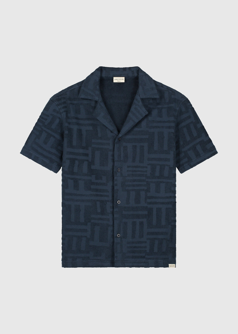 Chemise Toweling Jacquard - Navy Blue