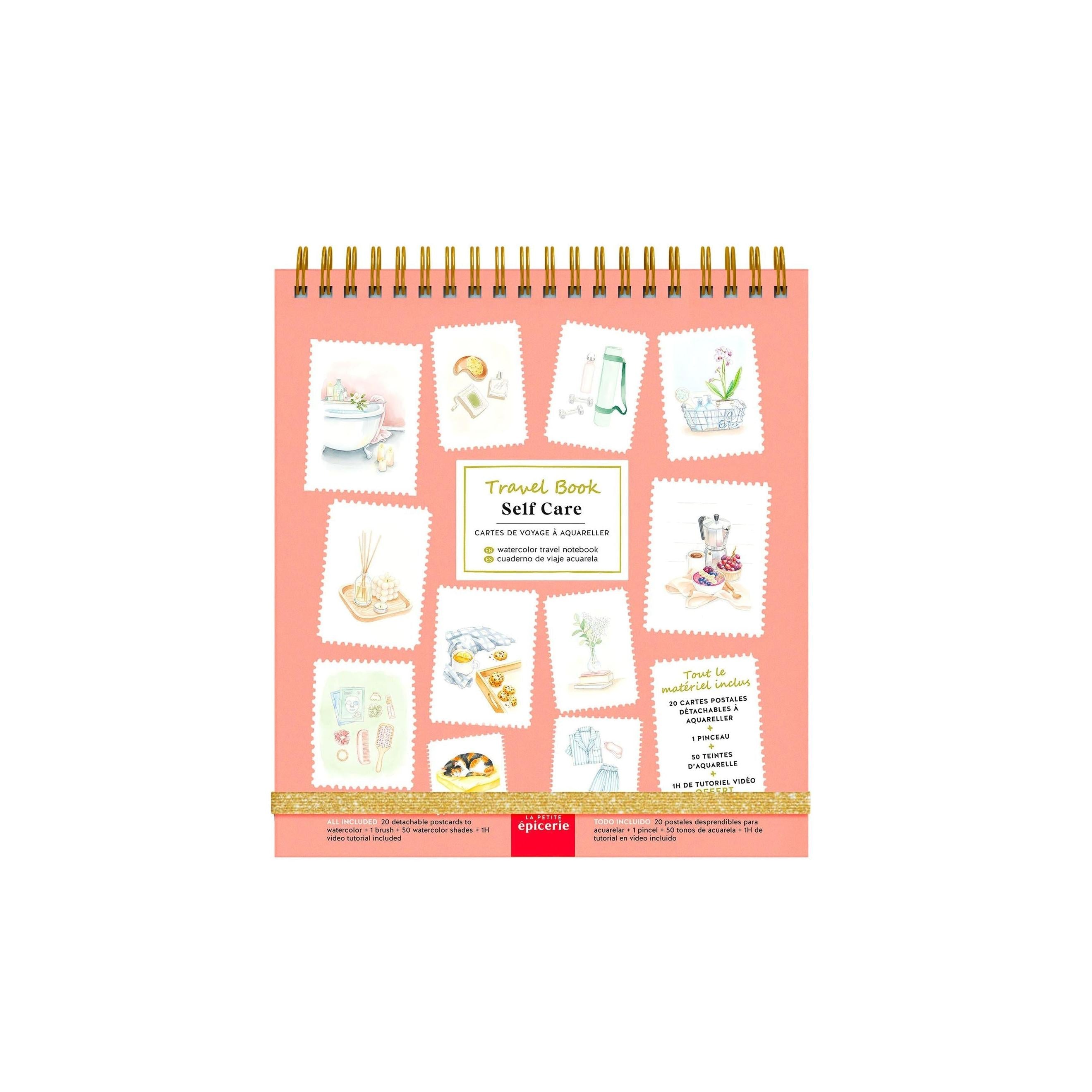 Travel Book - Carnet Aquarelle - Thème Self-Care
