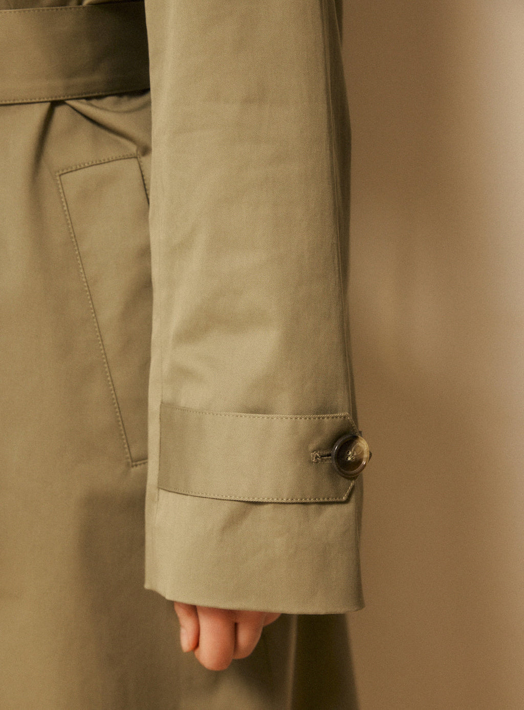 Ornella Trench Coat - Olive