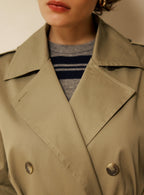 Ornella Trench Coat - Olive