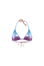 Maillot De Bain Triangle Attachante Sunset Kaki / Rose