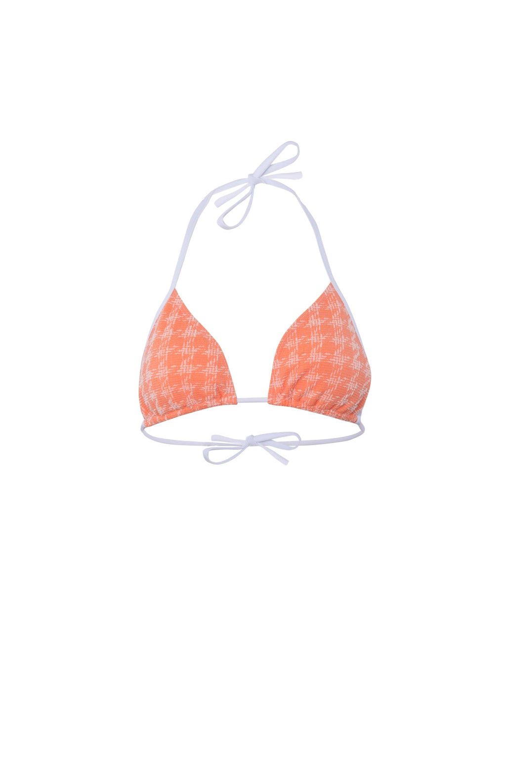 Triangle Bikini Vichy Orange