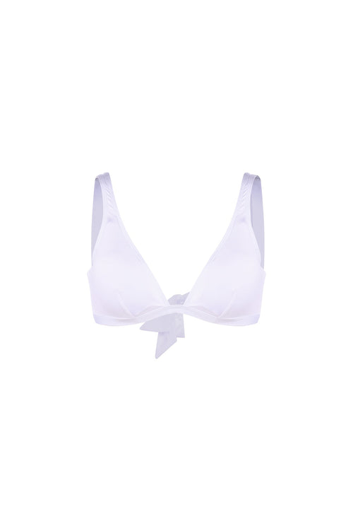 Top de bikini Beleza Pura - Blanco