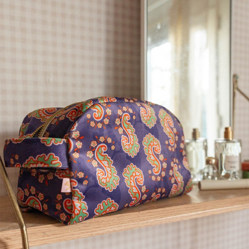 Trousse De Toilette Velours Janice Violette