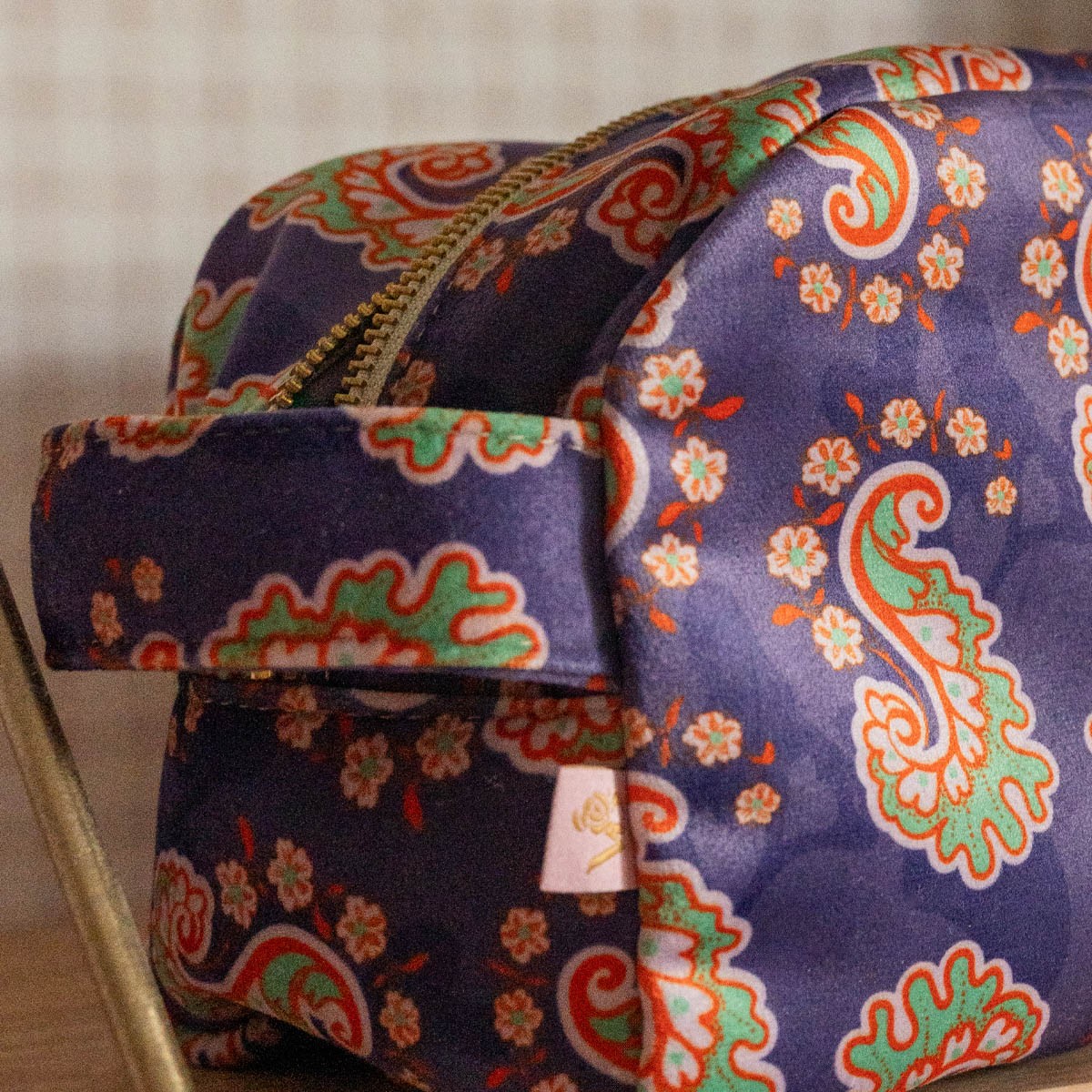 Trousse De Toilette Velours Janice Violette