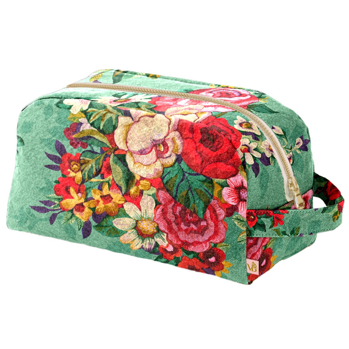 Trousse De Toilette Velours Mia Vert