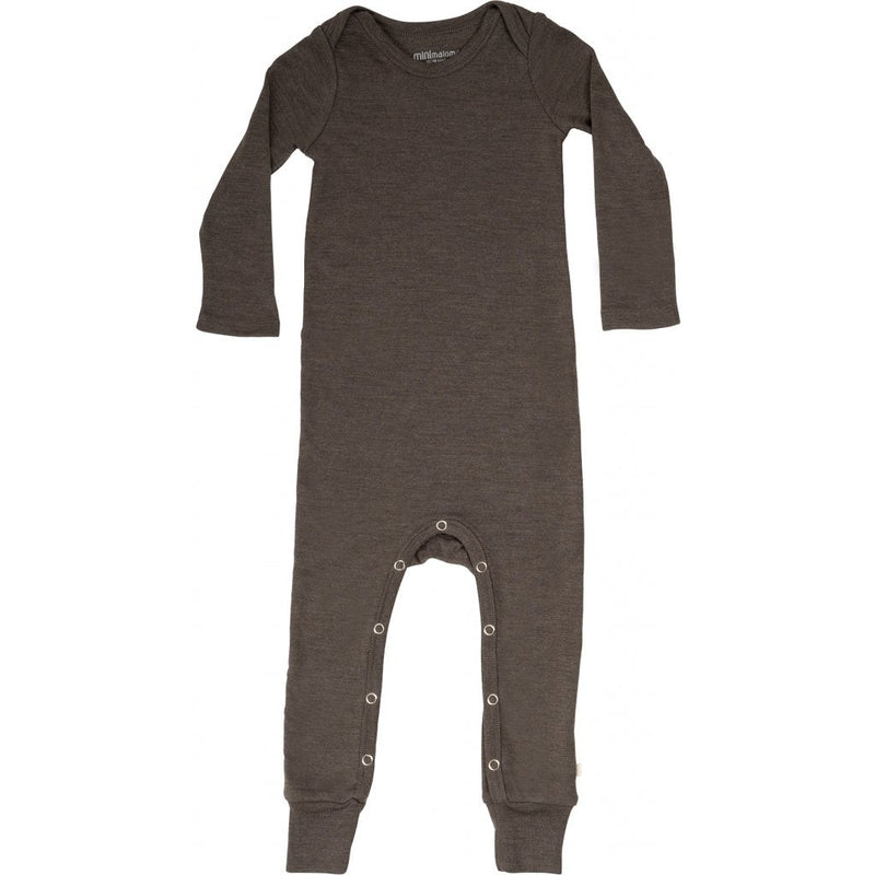 Troytt wool and silk dark chocolate pajamas - Minimalisma selection available on amaetc.com, eco-friendly concept store for children
