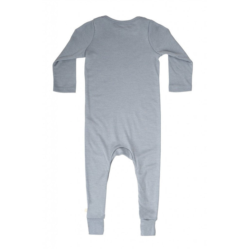 Minimalisma - Pijama Troytt De Lana Y Seda Azul Claro