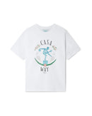 T-Shirt Statue En Marbre - Blanc