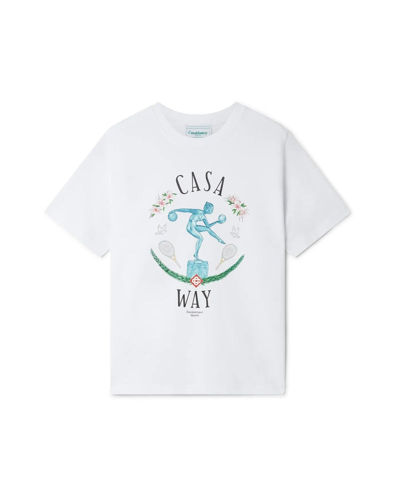 T-Shirt Statue En Marbre - Blanc