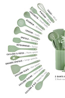 Set D'Ustensiles De Cuisine En Silicone Ivar - 15 Pièces