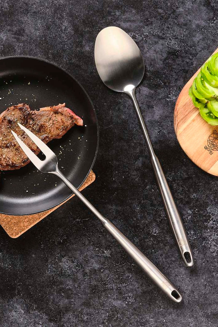 Couverts À Salade Et Barbecue En Acier Inoxydable Stal