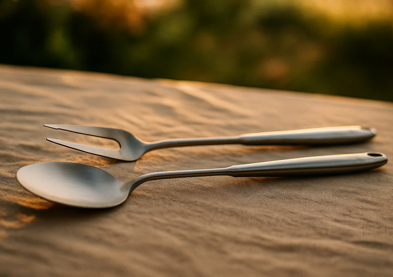 Couverts À Salade Et Barbecue En Acier Inoxydable Stal