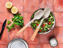 Couverts À Salade En Bois Et Silicone Gunnar