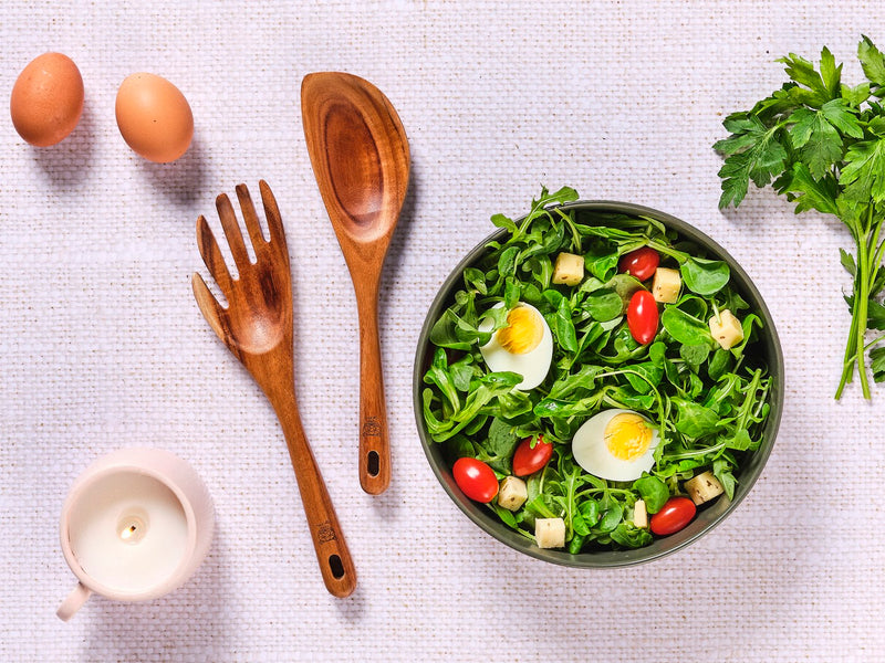 Couverts À Salade En Bois D'Acacia Skov