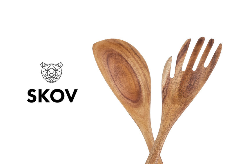 Couverts À Salade En Bois D'Acacia Skov
